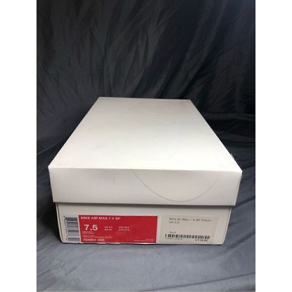 Nike Air Max 1 V SP Patch Sand 2015 Men’s size 7.5 - Picture 12 of 12